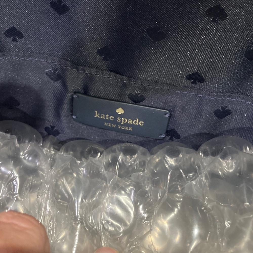 kate spade navy floral polka dot backpack - Picture 16 of 16
